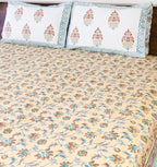 Bahaar Handblock Premium Cotton Bedsheet Set image 3