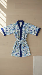 Blue Elephant Pure Waffle Cotton Kids Bathrobe image 4
