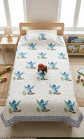 BlueBird Handblock Mul Cotton Kids Quilt image 1