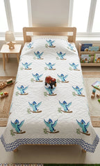 BlueBird Handblock Mul Cotton Kids Quilt image 1