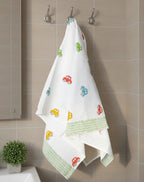 Boat Handblock Waffle Cotton Kids Bath Towel image 4