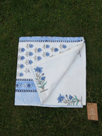 Cypress Floral Handblock Waffle Cotton Bath Towel image 3