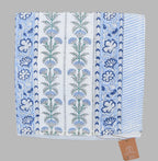 Cypress Flower Leaf Handblock Waffle Cotton Bath Towel image 5