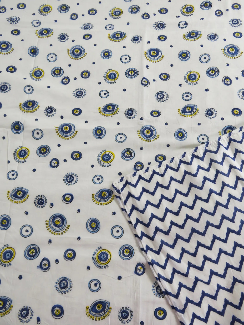 Evil Eye Handblock Mul Cotton Kids Dohar image 2