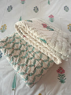 Gulzaar Handblock Mul Cotton Quilt Single image 3