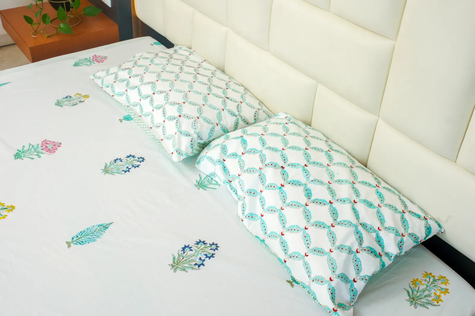 Gulzaar Handblock Premium Cotton Bedsheet Set image 5