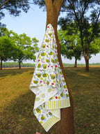 Honey Bees Handblock Waffle Cotton Kids Bath Towel image 2