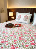 Kalamkari Handblock Premium Cotton Bedsheet Set image 1