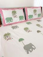 Kerala Dreams Handblock Premium Cotton Bedsheet Set image 3
