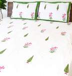 MadhuMalati Handblock Premium Cotton Bedsheet Set image 4