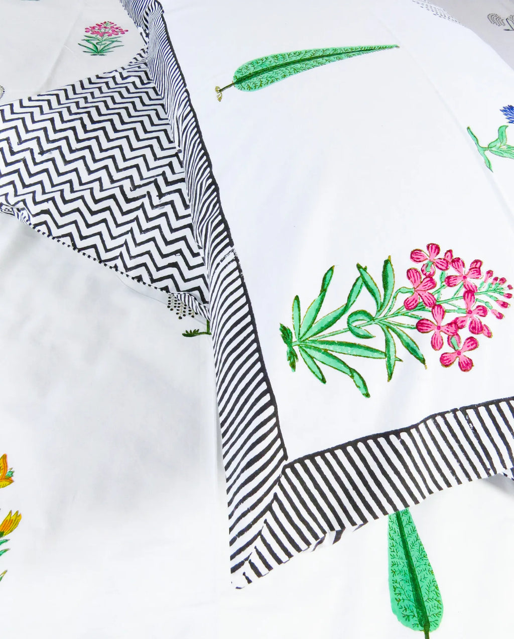 Malhaar Handblock Premium Cotton Bedsheet Set image 3