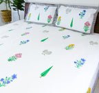 Malhaar Handblock Premium Cotton Bedsheet Set image 4