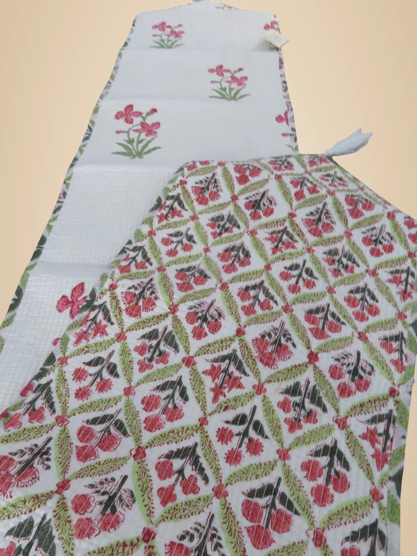 Multicolor Cotton Quilted Table Runner image 2