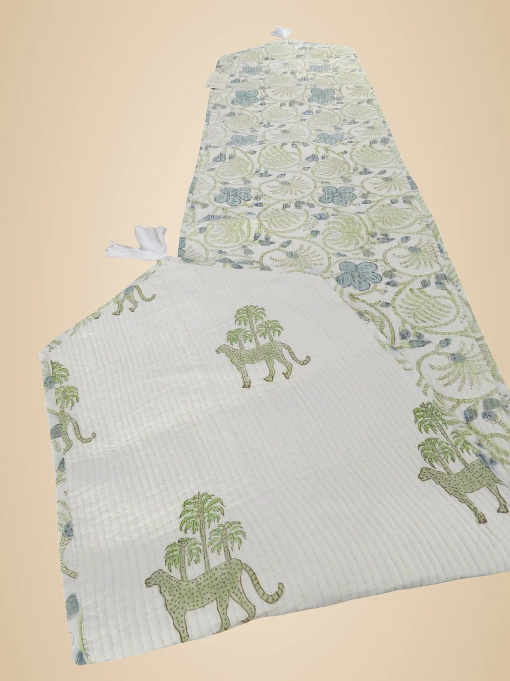Multicolor Cotton Quilted Table Runner image 2