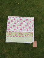 Paisley Flower Handblock Waffle Cotton Bath Towel image 2