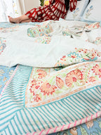 PAISLEY GARDEN Handblock Mul Cotton Dohar image 3