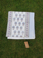 Palm Tree And Cypress Handblock Waffle Cotton Bath Towel image 2