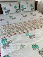 WildPalm Handblock Mul Cotton Quilt Double image 2