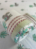 WildPalm Handblock Mul Cotton Quilt Double image 4